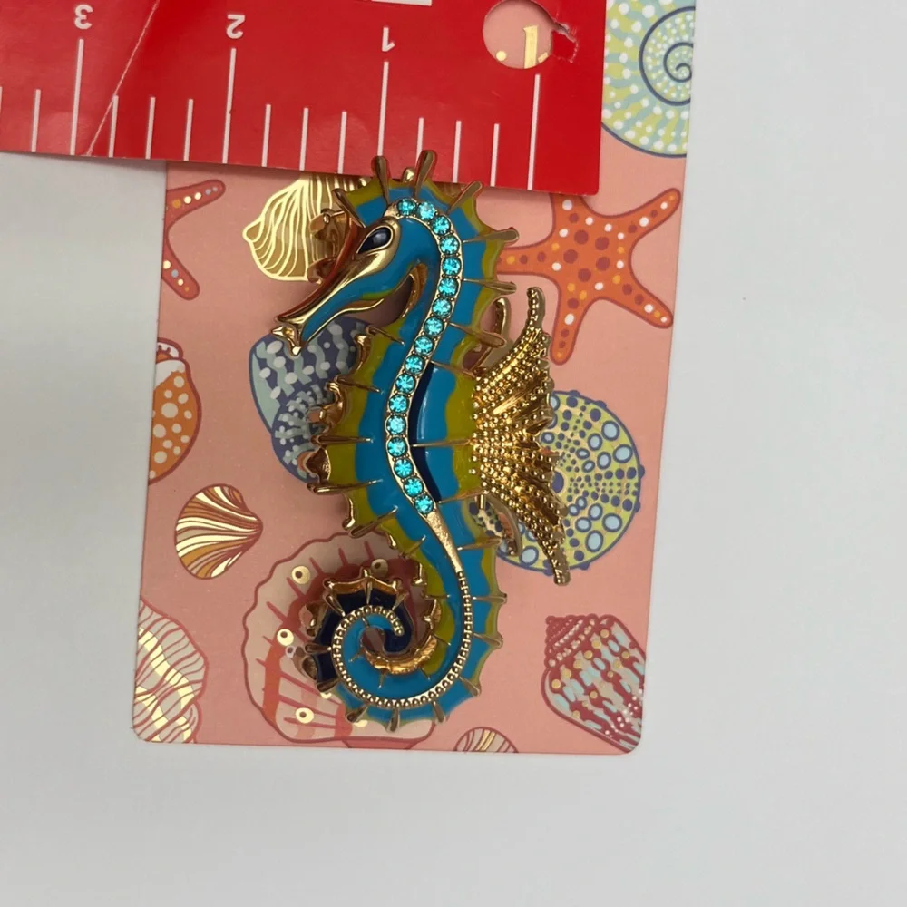 NWT ⚜️🩵⚜️ Piper K Gorgeous Seahorse Hair Claw Clip - Picture 12 of 14